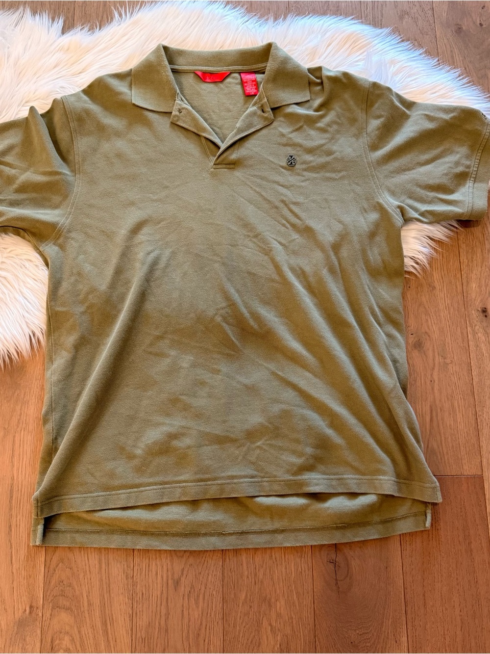 Izod Men's Olive Polo Shirt